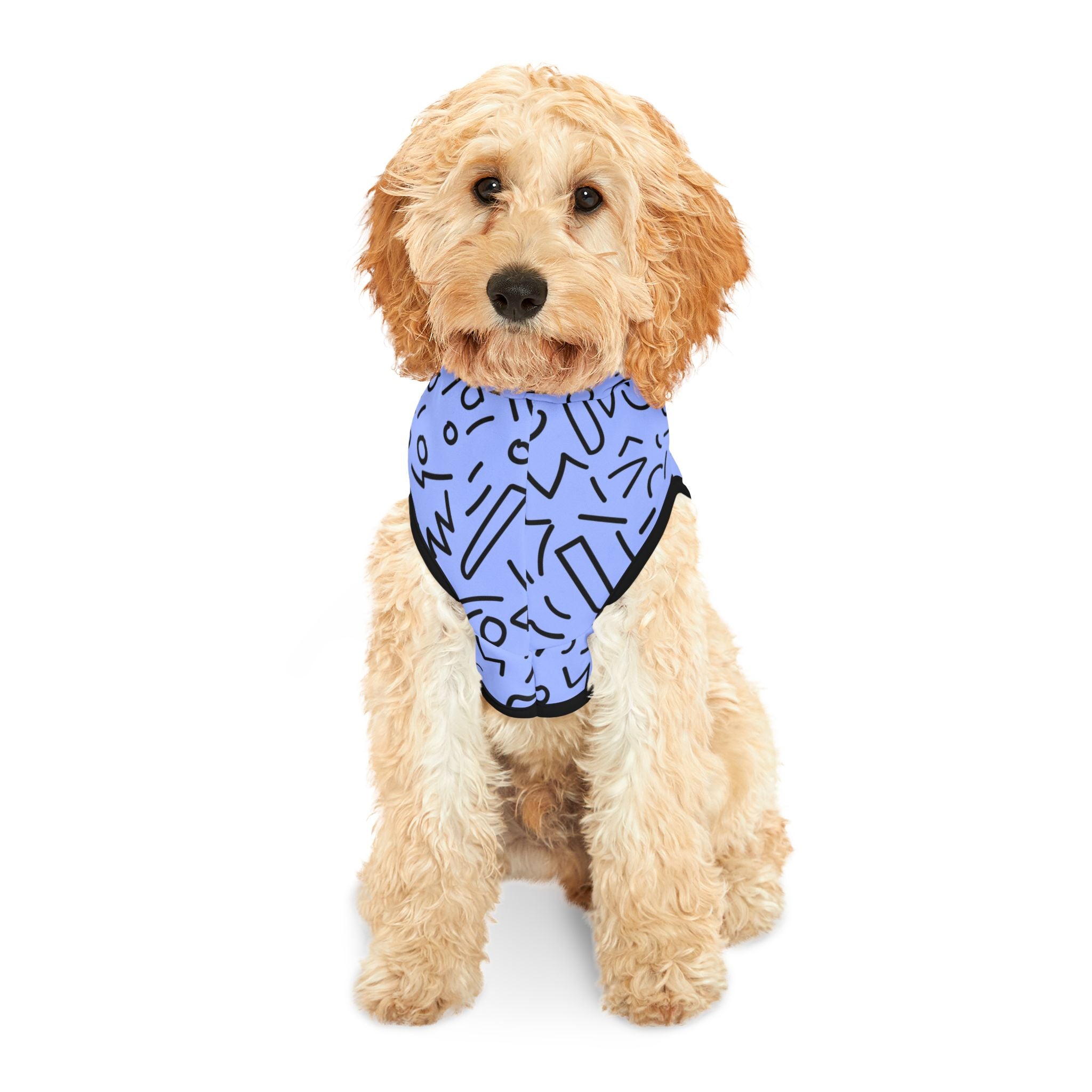 Blue Scribbles - Pet Hoodie