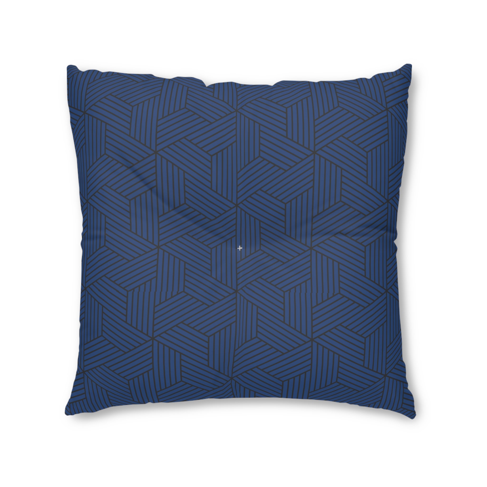 Pet Bed (Geometric Navy Design)