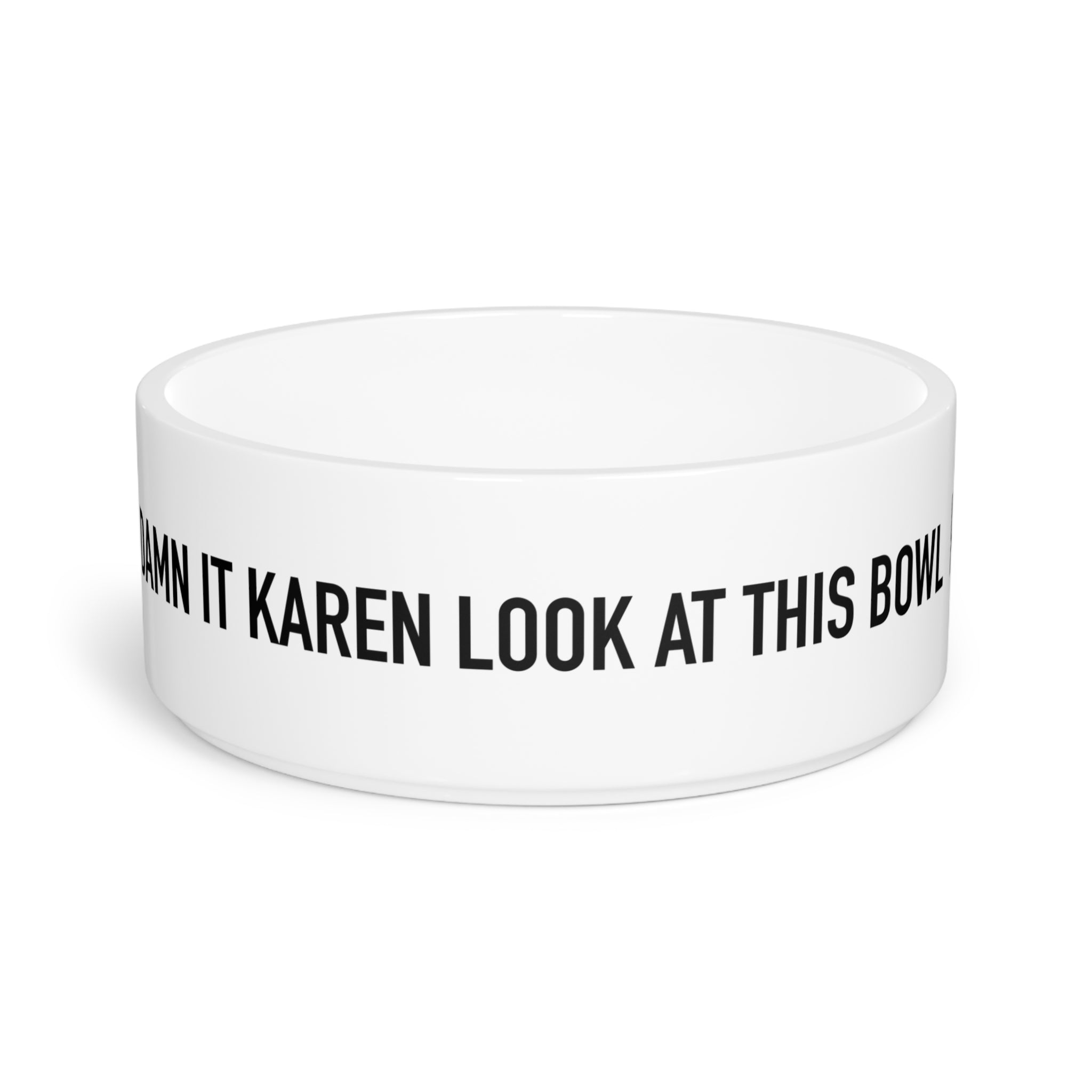 Damn it Karen Look at this Bowl - Ceramic Pet Bowl