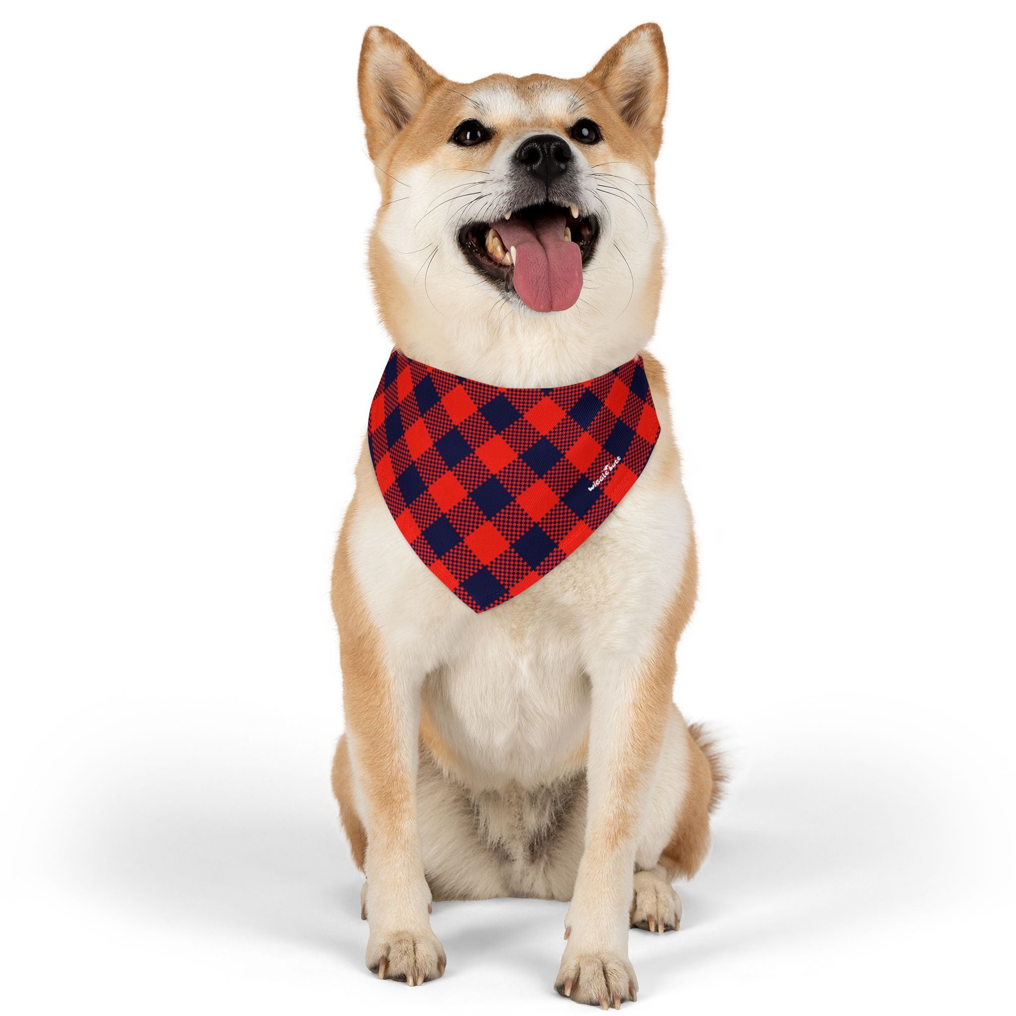 Preppy Plaid (Red) - Bandana Collar