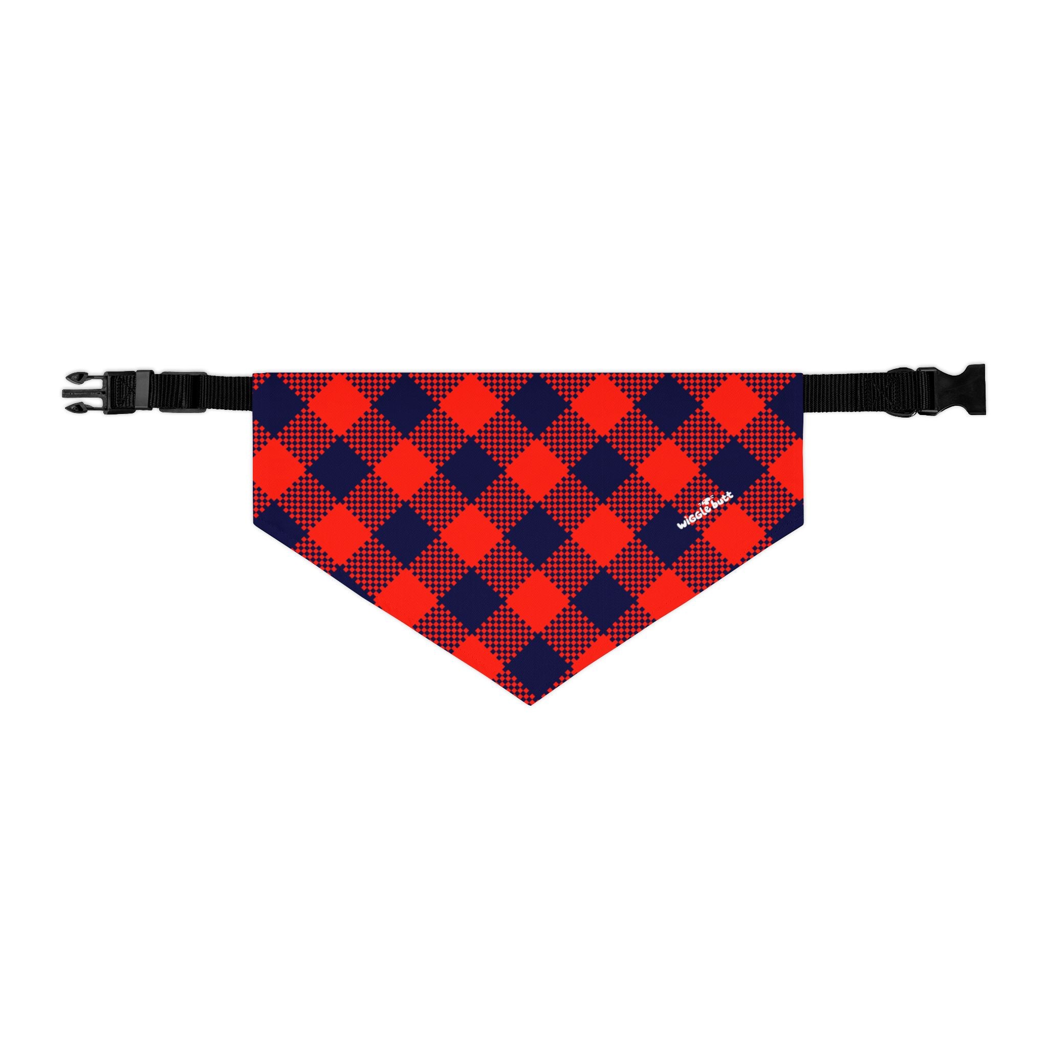 Preppy Plaid (Red) - Bandana Collar