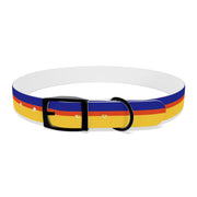 Stripes (Navy, Carrot and Banana) - Hypoallergenic Dog Collar