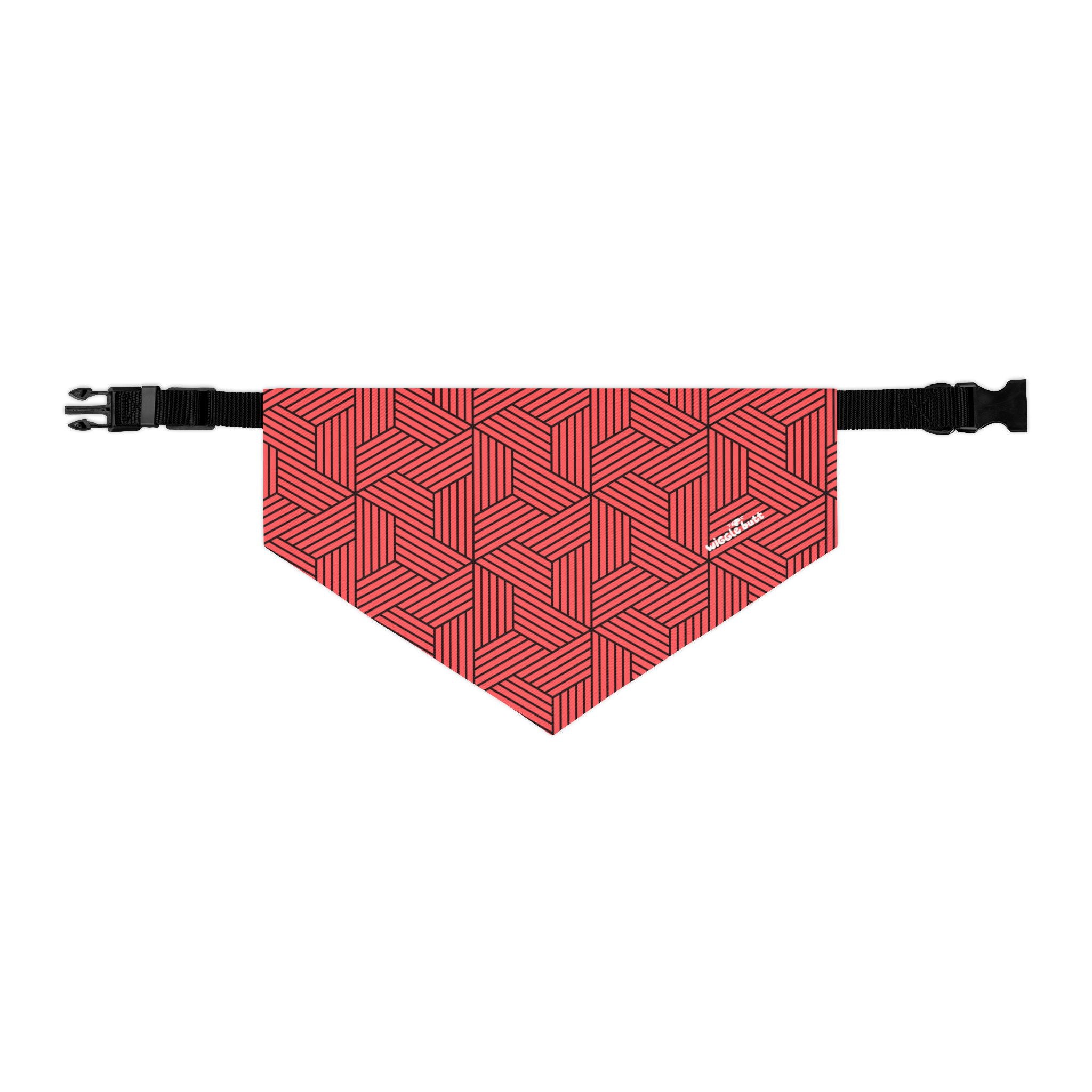 Geometric (Red) - Bandana Collar