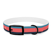 Stripes 1 (Indigo, Coral, Navy) - Hypoallergenic Dog Collar