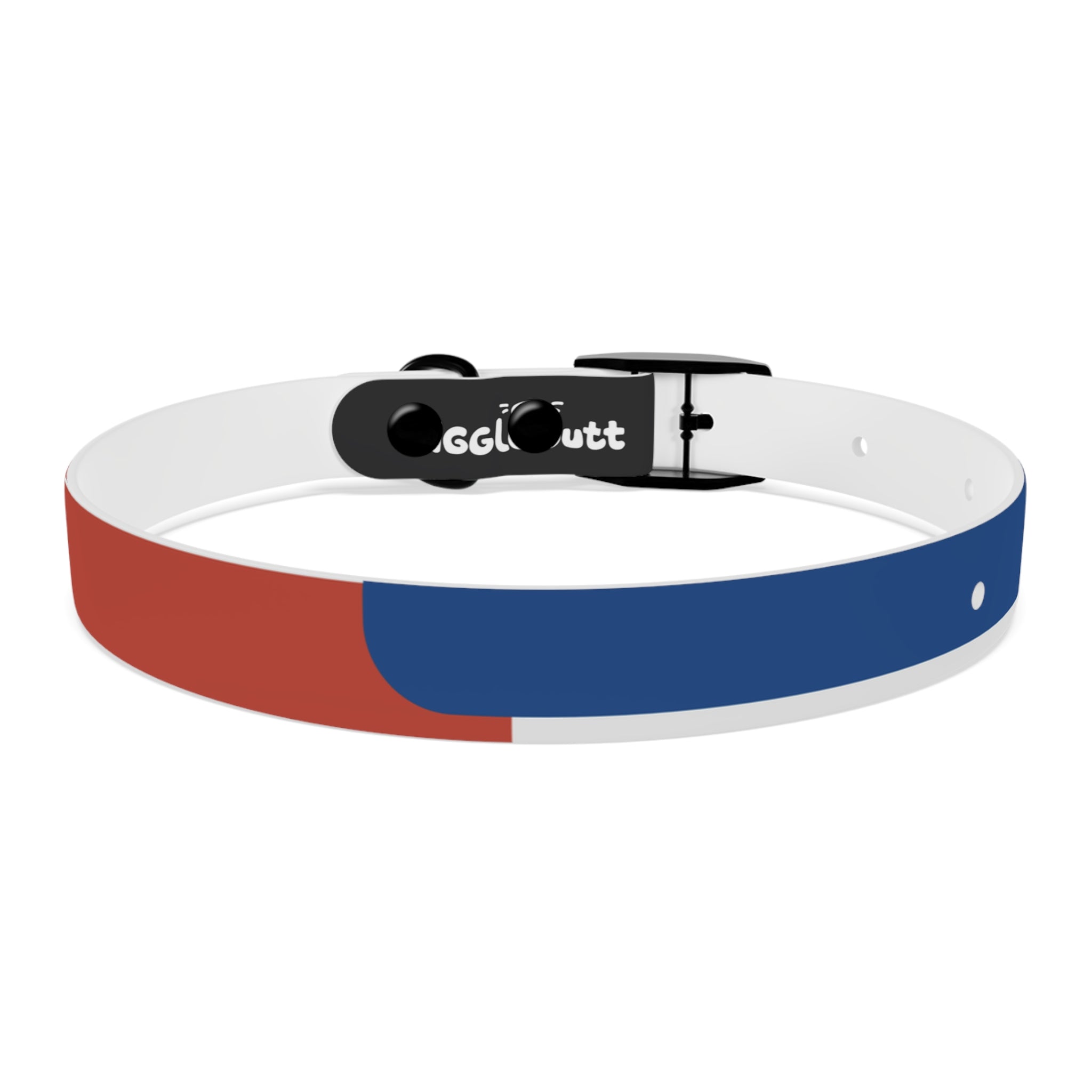 Black Red White and Blue - Hypoallergenic Dog Collar